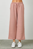 Textured Drawstring Pants