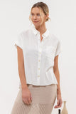 Collared Button Front Top