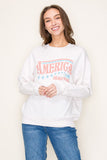 America the Beautiful Graphic Sweatshirt