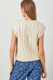 Cable Knit Sweater Vest