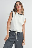 Cap Sleeve Sweater Vest