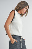 Cap Sleeve Sweater Vest