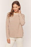 Striped Long Sleeve Knit Top