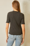 Textured Knit Top