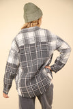 Mixed Plaid Oversized Shacket