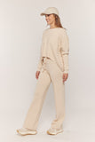 Waffle Textured Sweater Pants