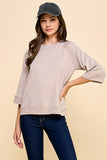 Basic Solid French Terry Top