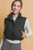 Cropped Puffer Vest