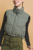 Cropped Puffer Vest