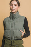 Cropped Puffer Vest