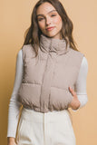 Cropped Puffer Vest