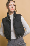 Cropped Puffer Vest