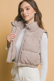 Cropped Puffer Vest