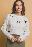 Cropped Bow Sweater