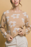 Floral Crew Neck Sweater