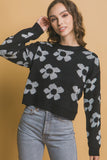 Floral Crew Neck Sweater