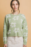 Floral Crew Neck Sweater