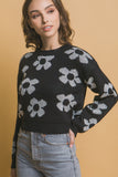 Floral Crew Neck Sweater