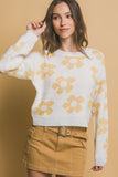 Floral Crew Neck Sweater