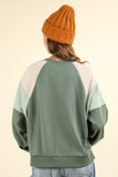 Comfy Color Block Sweatshirt