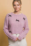 Cropped Bow Sweater