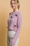 Cropped Bow Sweater