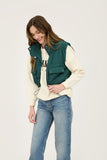 Cropped Cargo Puffer Vest