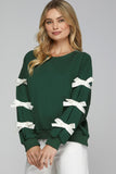 French Terry Sweatshirt with Bows