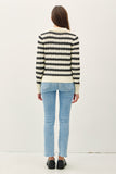 Striped Cable Knit Sweater