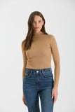 Two-Tone Mock Neck Sweater