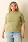 Curvy Textured Dot Top