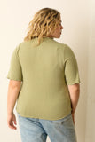 Curvy Textured Dot Top