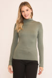 Double Layer Mock Neck Top