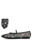 Floral Mesh Flats