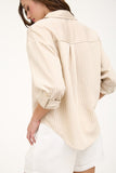 Pinstriped Button Down Shirt