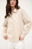 Pinstriped Button Down Shirt