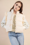 Ruffled Puffer Vest