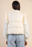 Ruffled Puffer Vest