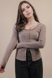 Fitted Casual Knit Top