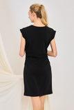Cinched Waist Sleeveless Dress