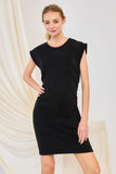 Cinched Waist Sleeveless Dress