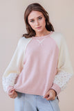 Raglan Sleeve Textured Top