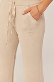 Ribbed Wide Leg Sweater Pants