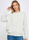 Soft Cloud Scuba Fabric Crew Neck Sweatshirt