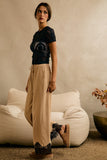 Floral Perforated Seamless Active Short Sleeve Top