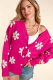 Curvy Daisy Floral Cardigan