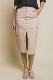 Denim Cargo Skirt