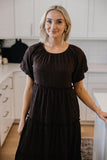 Round Neck Tiered Dress