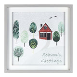 Seasons Greetings and Home For The Holiday Frame 12" - MDF/Paper