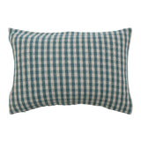 24" x 16" Woven Recycled Cotton Blend Lumbar Pillow Gingham